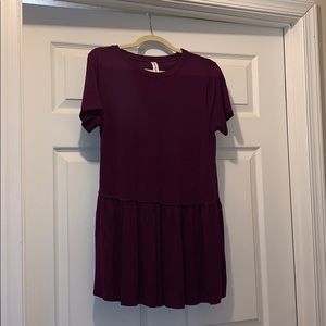 Women’s purple peplum top